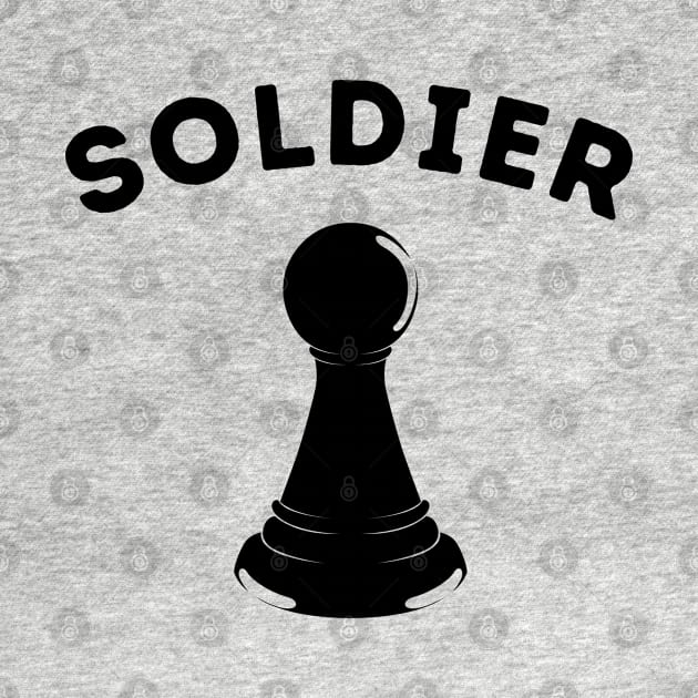 Chess pieces - Black Pawn aka Soldier by codeclothes